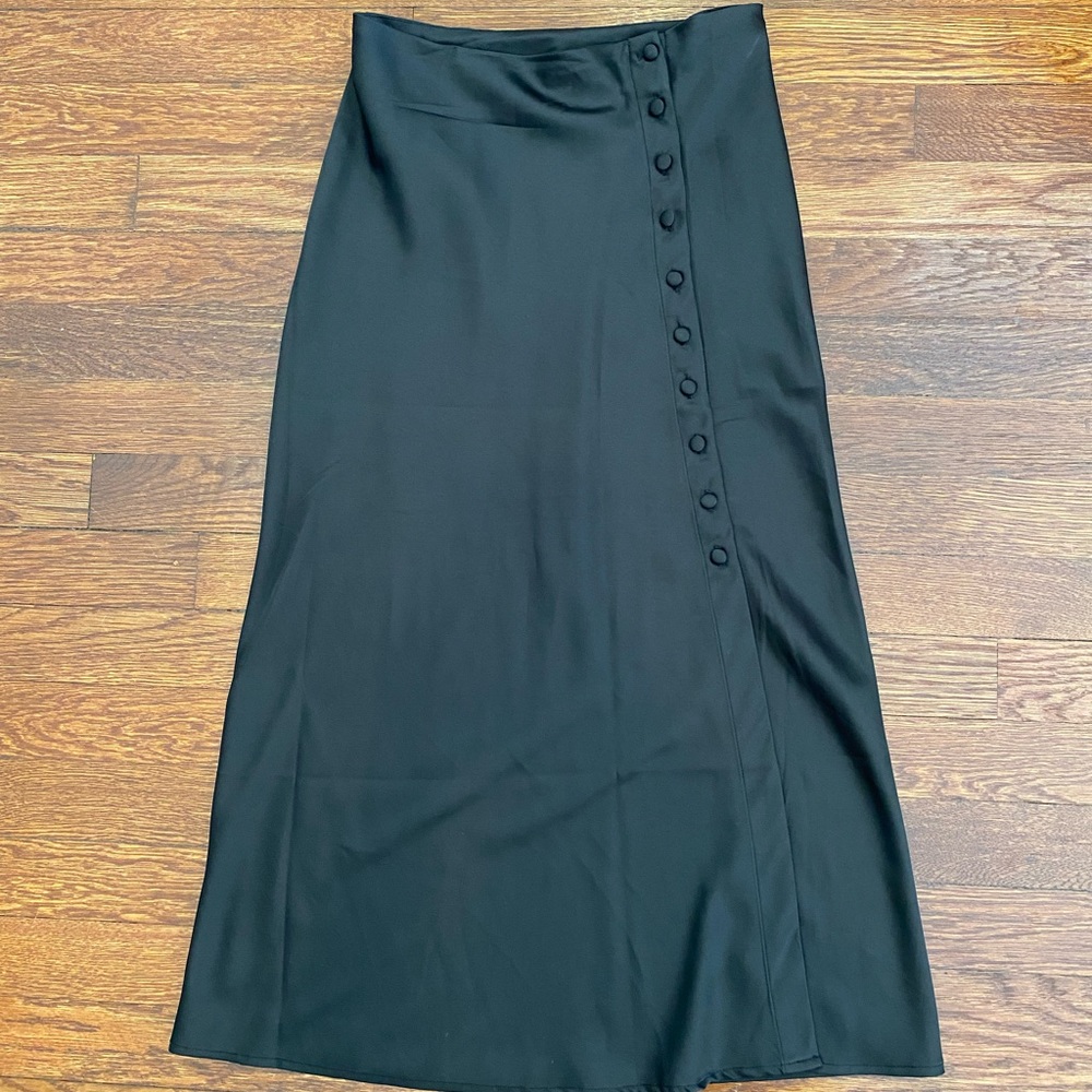 Forever 21 Silk Midi Skirt